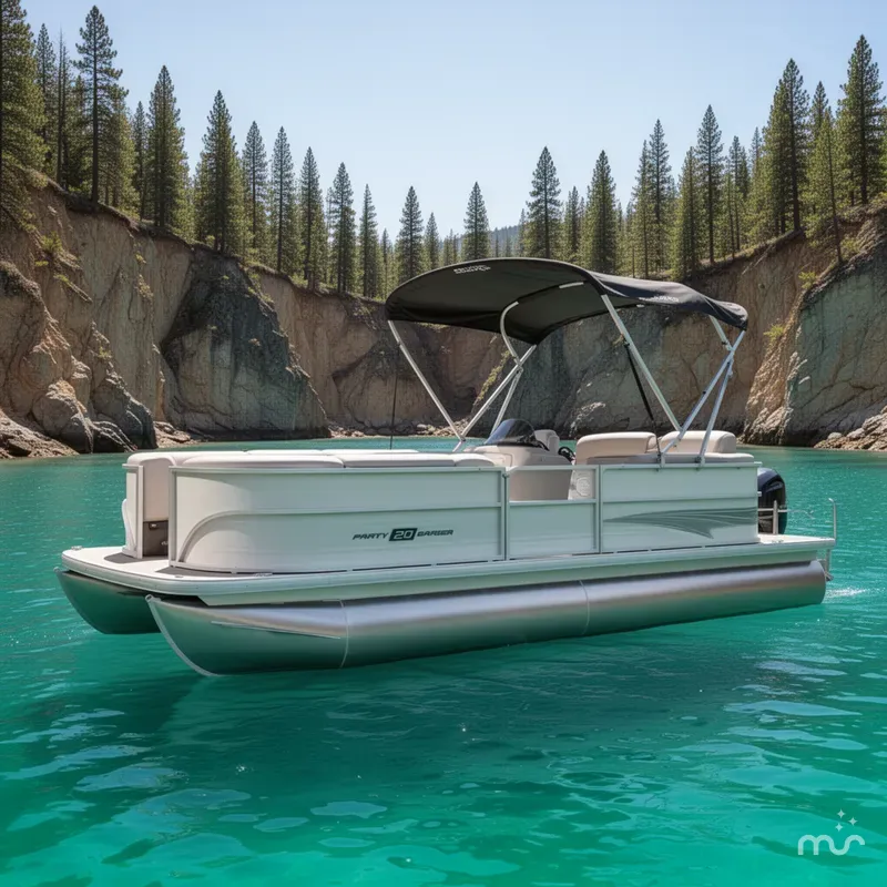 Slide: The Image of Sun Tracker Party Barge 20 DLX 2026 - 2