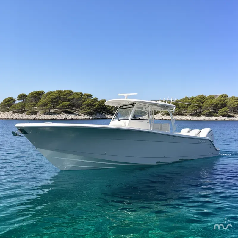 Slide: The Image of Cobia 350 Center Console 2026 - 2