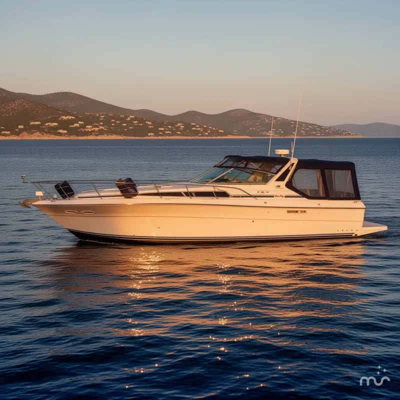 Slide: The Image of Sea Ray 390 Express Cruiser 1989 - 4