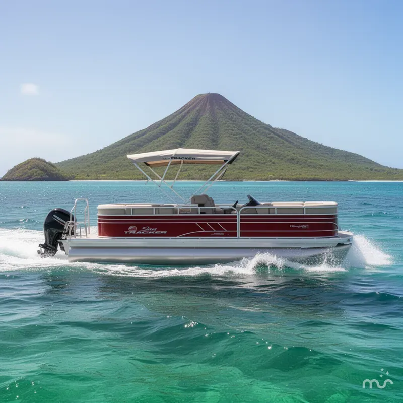 Slide: The Image of Party Barge 22 RF DLX 2023 - 4