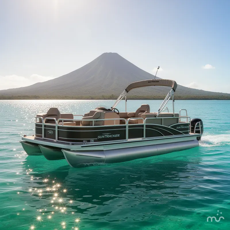 Slide: The Image of Sun Tracker 18DLX bass buggy 2018 - 2