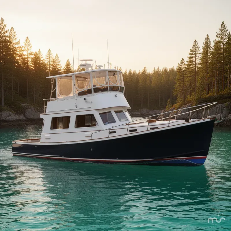 The Image of Jarvis Newman Downeast Flybridge 1987 - 0