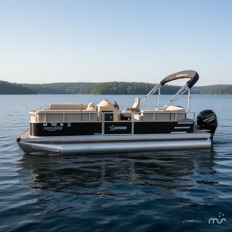 Slide: The Image of North Star 2200 Cruise Pontoon - $19995 2023 - 1