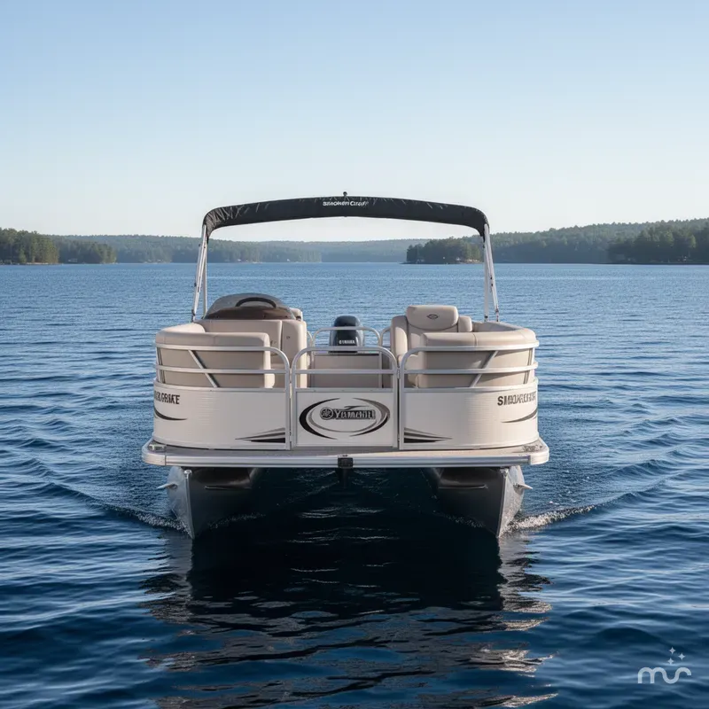 Slide: The Image of Smoker Craft 8522 Cruise Pontoon & 60HP Yamaha 4-Stroke - $14,995 2006 - 2
