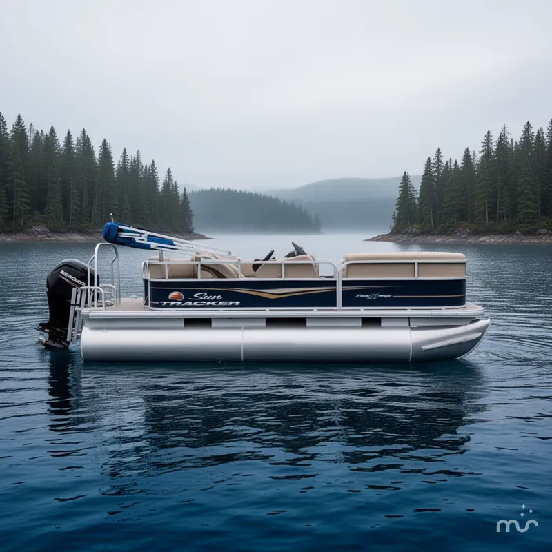 Slide: The Image of Sun Tracker Party Barge 18 DLX 2021 - 2