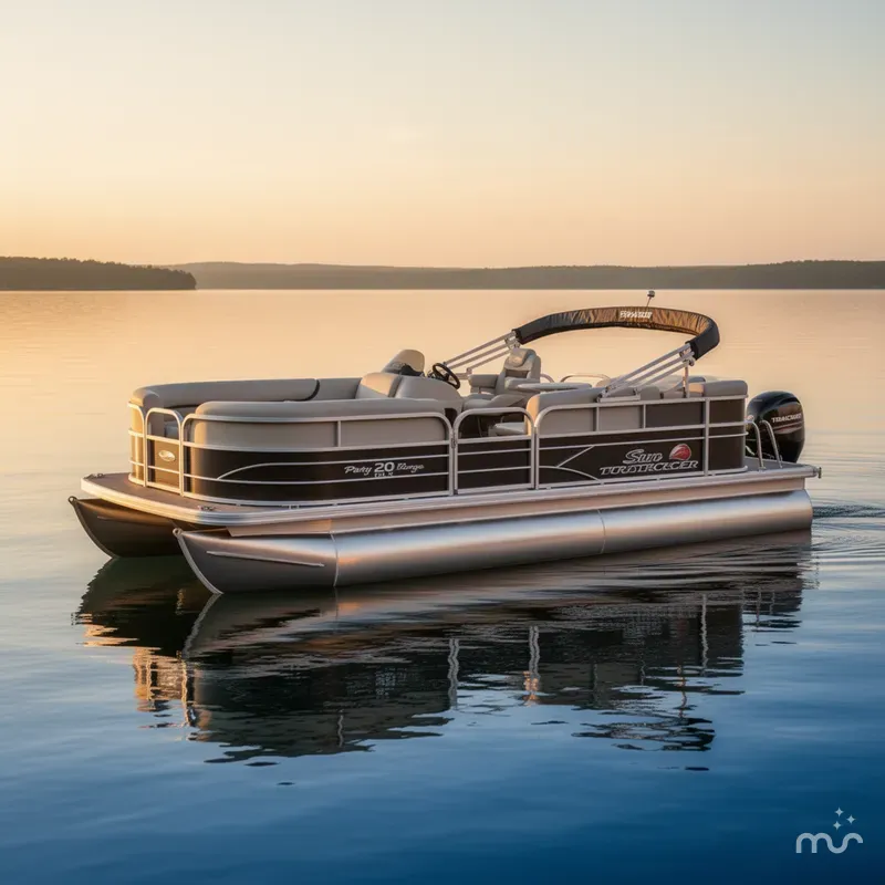 Slide: The Image of Sun Tracker Party Barge 20 DLX 2016 - 0