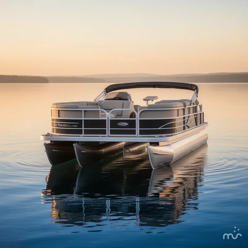 Slide: The Image of Sun Tracker Party Barge 20 DLX 2016 - 1