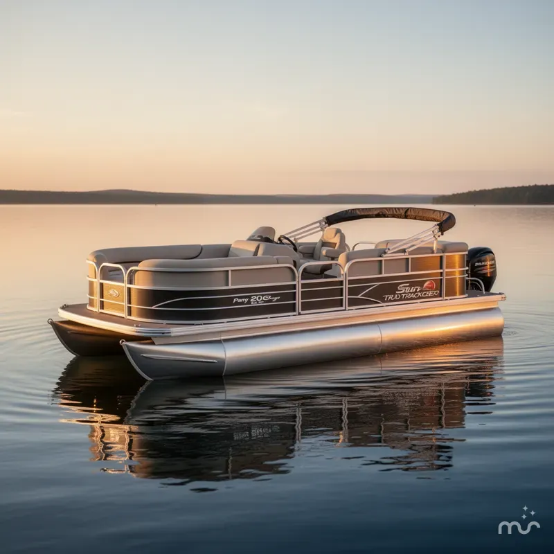 Slide: The Image of Sun Tracker Party Barge 20 DLX 2016 - 2
