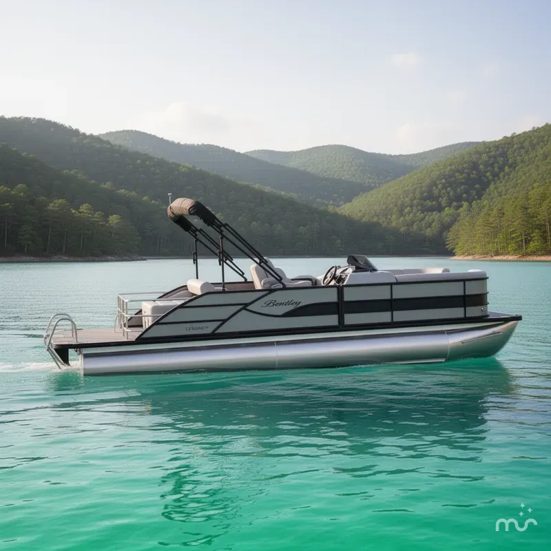 Slide: The Image of Bentley Pontoons Legacy 223 Navigator 2026 - 2