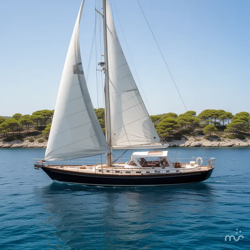 Slide: The Image of Little Harbor Sloop - 58' 1990 - 2