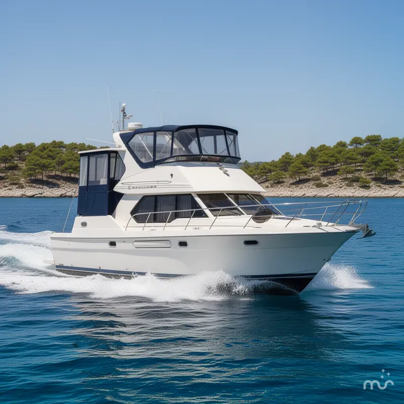 Slide: The Image of Bayliner 4087 Aft Cabin Motoryacht 1998 - 2