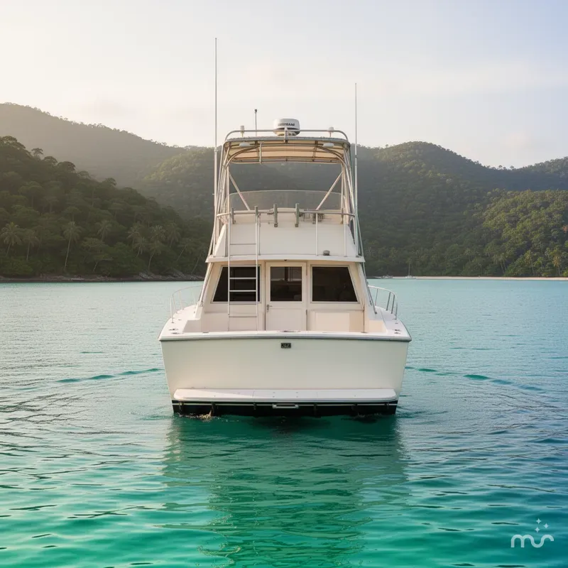 Slide: The Image of Bertram 28 Flybridge Cruiser 1973 - 3