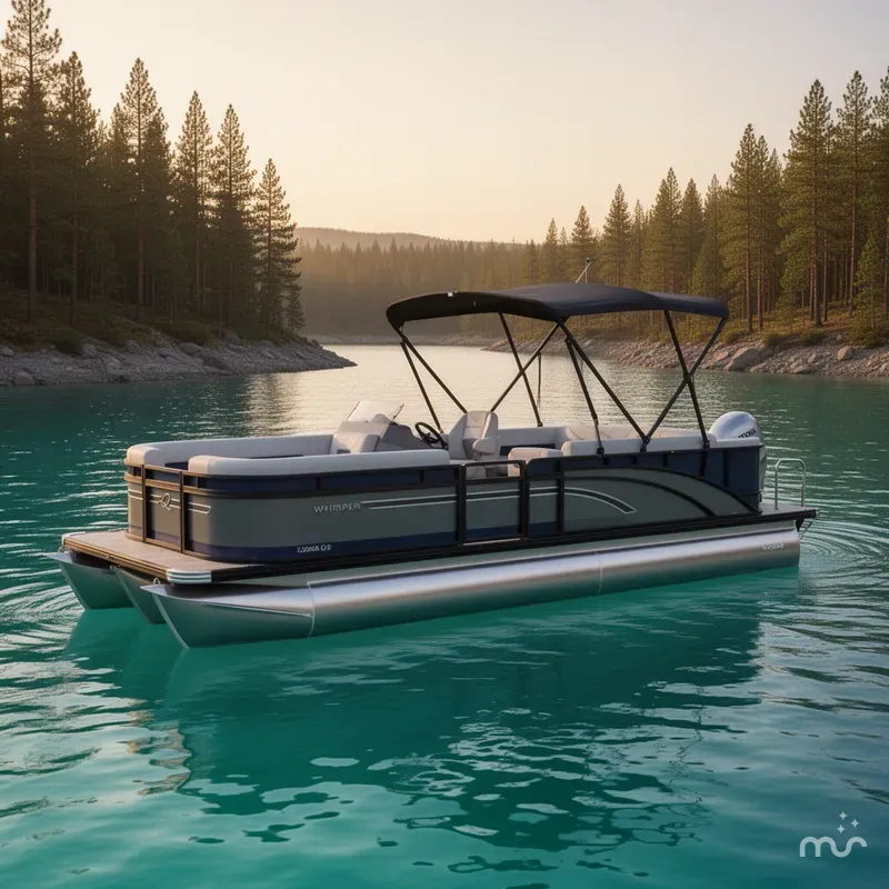 Slide: The Image of Whisper Pontoons E 20 Lanai 2025 - 2