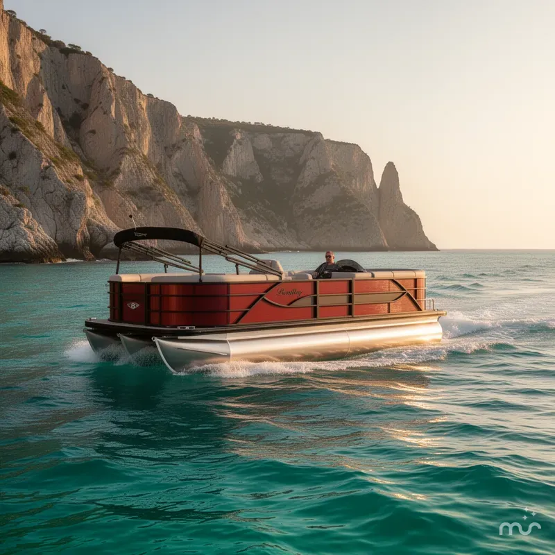 Slide: The Image of Bentley Pontoons Legacy 243 Navigator Ext 2026 - 2
