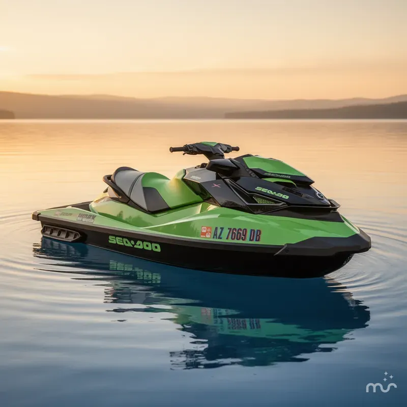 Slide: The Image of Sea-Doo RXP-X 300 California Green Metallic And Black 2020 - 0