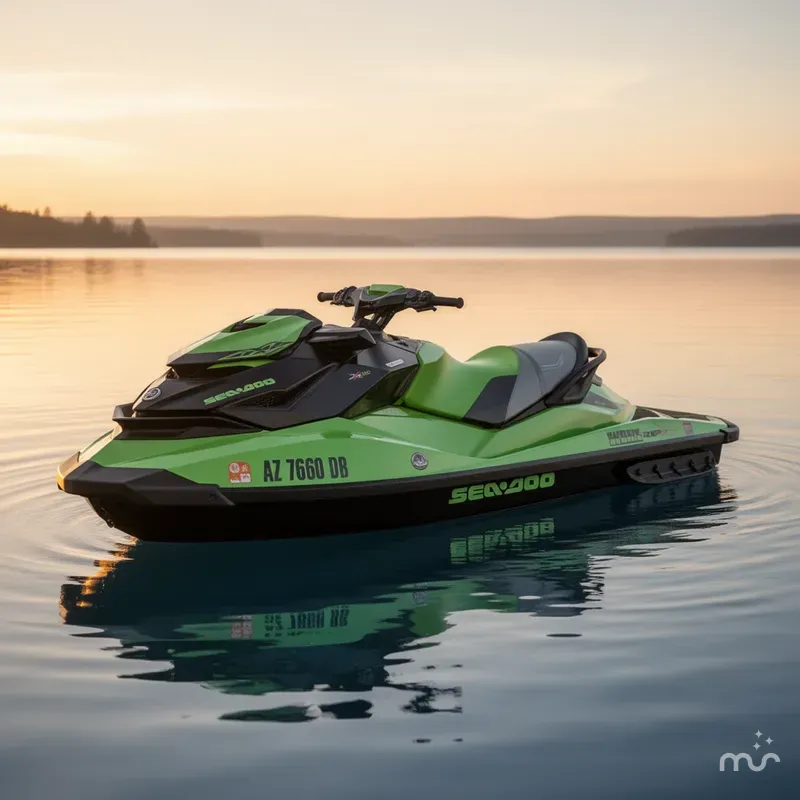 Slide: The Image of Sea-Doo RXP-X 300 California Green Metallic And Black 2020 - 1