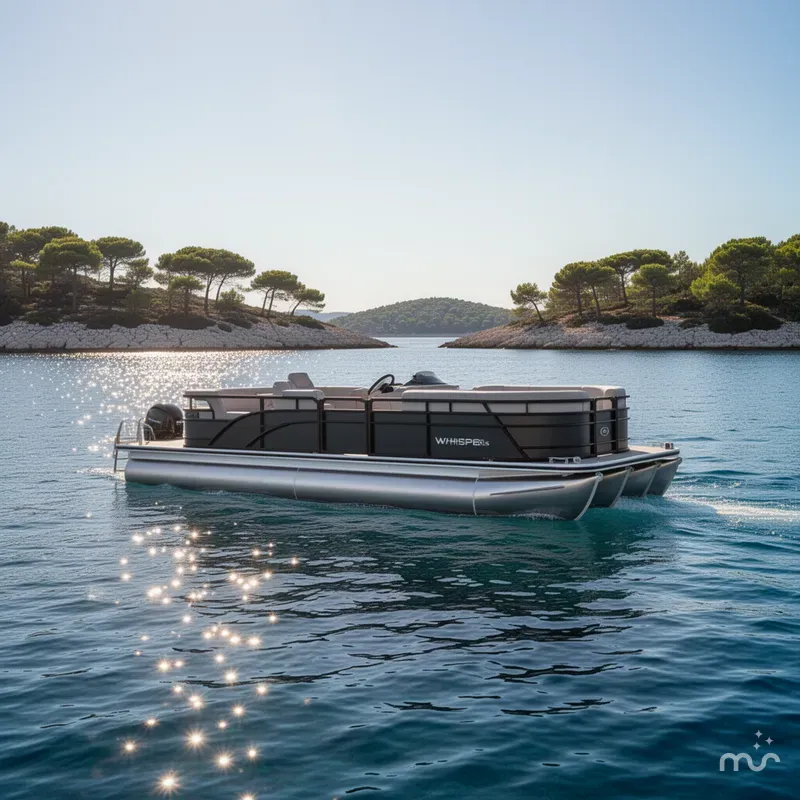Slide: The Image of Whisper Pontoons RLS 2026 - 2