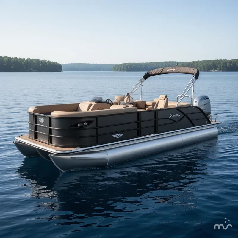 Slide: The Image of Bentley Pontoons Legacy 220 QSB Swingback & Honda 4-Stroke EFI 2026 - 0