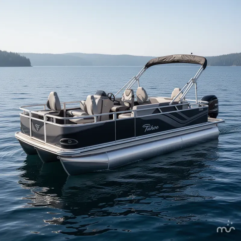 Slide: The Image of Tahoe Sport Quad Fish 1980 Pontoon $30995 2026 - 0