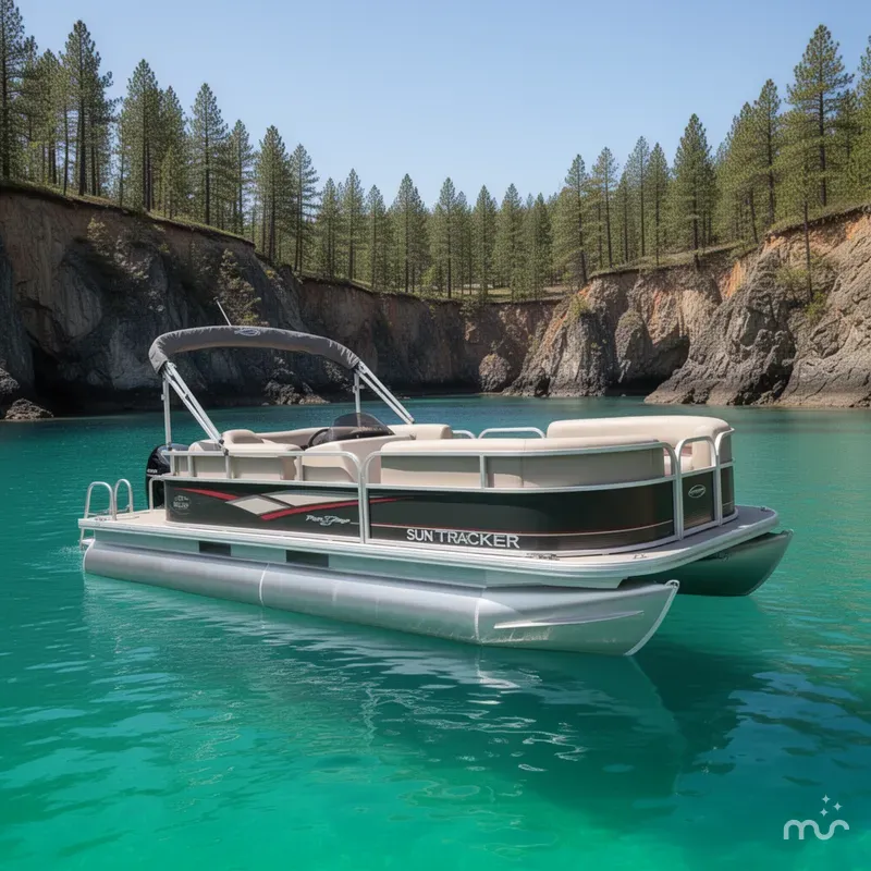 The Image of Sun Tracker Party Barge 18 DLX 2018 - 0