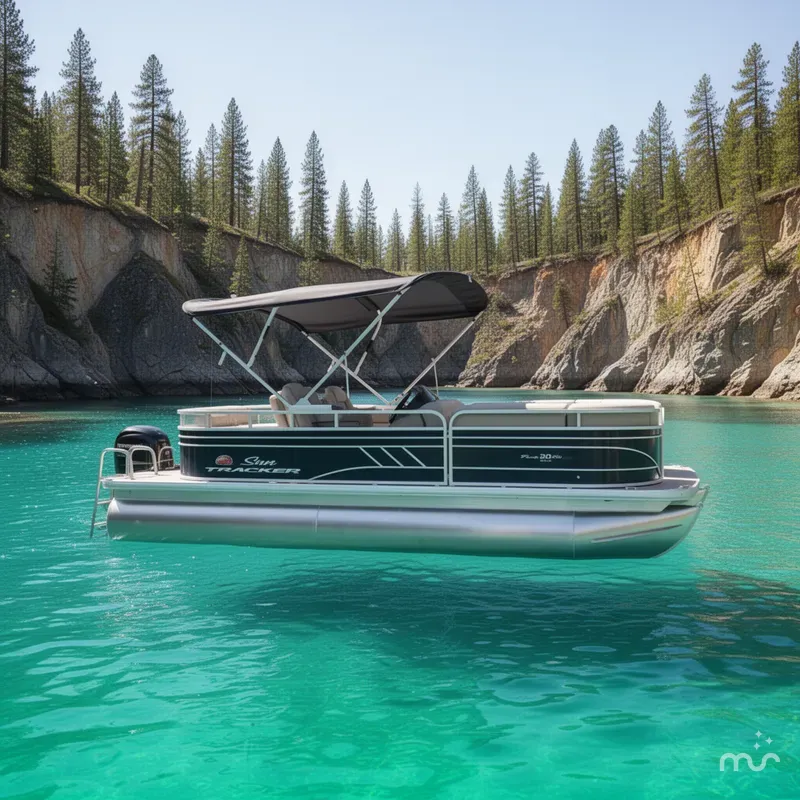 Slide: The Image of Tracker 22 DLX PARTY BARGE 2022 - 2