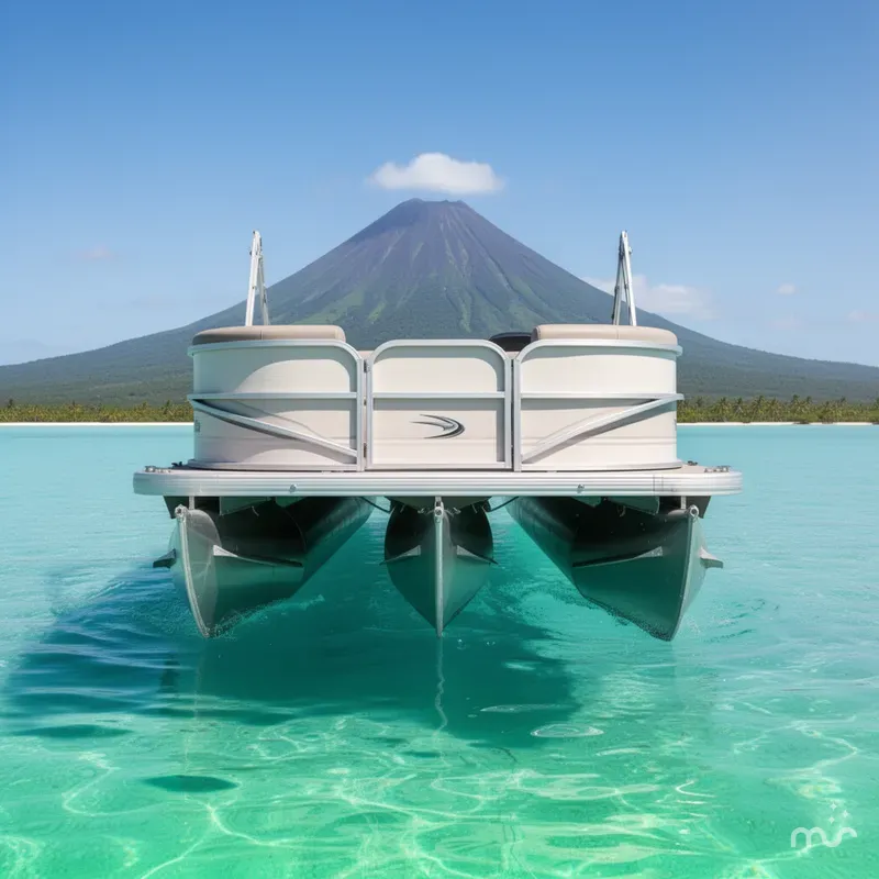 Slide: The Image of Sun Tracker Party Barge 16 DLX 2026 - 1