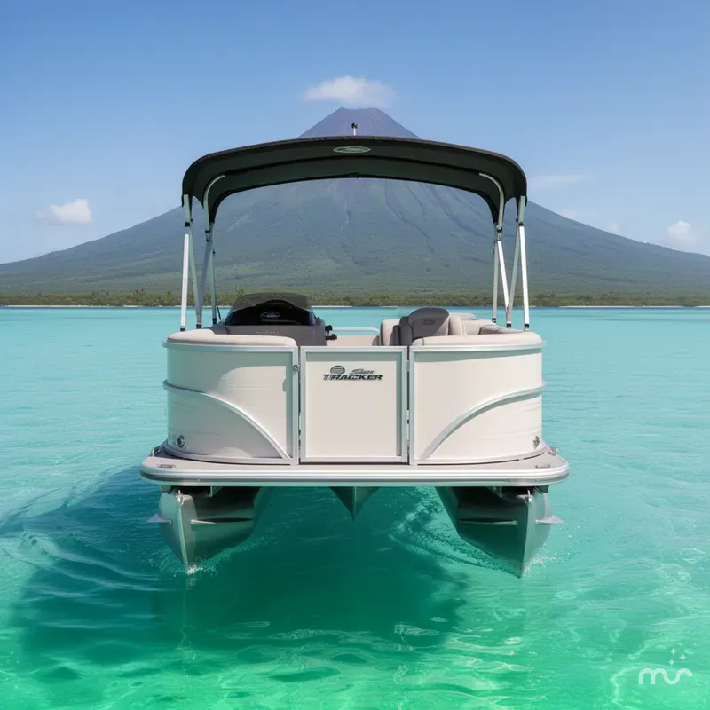 Slide: The Image of Sun Tracker Party Barge 16 DLX 2026 - 3