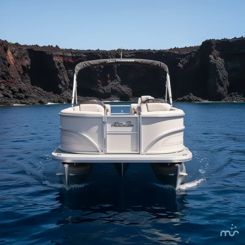 Slide: The Image of Sun Tracker Party Barge 16 DLX 2026 - 3