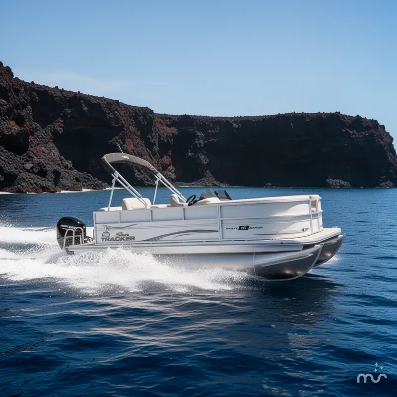 Slide: The Image of Sun Tracker Party Barge 16 DLX 2026 - 4
