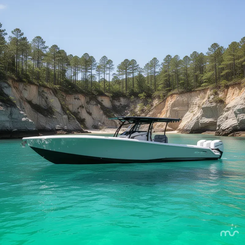 Slide: The Image of Nor-Tech 390 Sport Center Console 2018 - 2