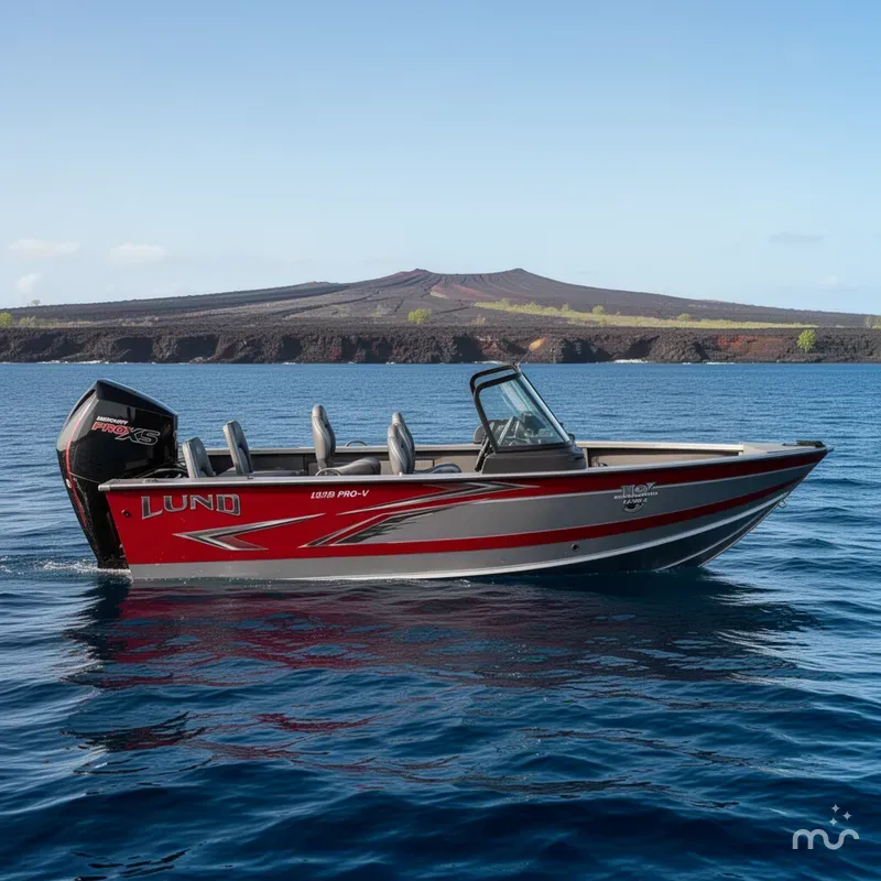 Slide: The Image of Lund Pro-V 1875 Bass w/ 200HP Mercury Pro XS! 2026 - 2