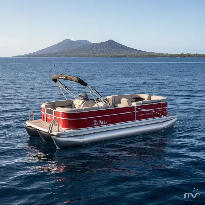 Slide: The Image of Sun Tracker Party Barge 22 DLX 2026 - 2