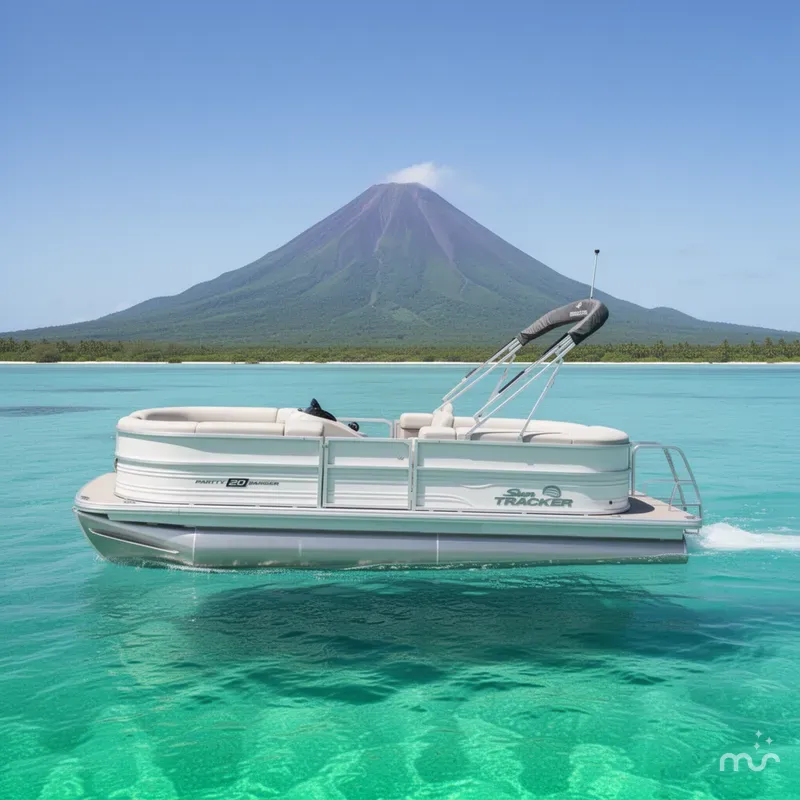Slide: The Image of Sun Tracker Party Barge 20 DLX 2026 - 2