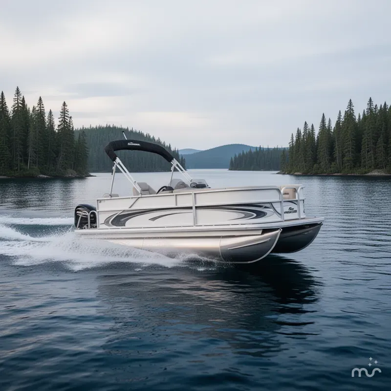 Slide: The Image of Sun Tracker Party Barge 16 DLX 2026 - 4