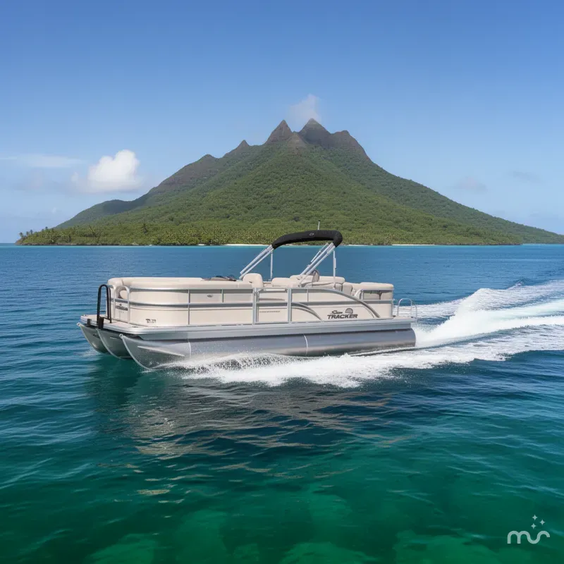 Slide: The Image of Sun Tracker Party Barge 20 DLX 2026 - 4