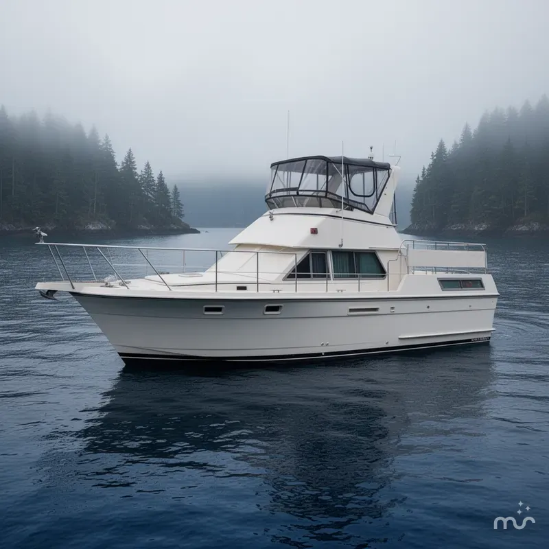 Slide: The Image of Hatteras 40 Double Cabin 1988 - 2