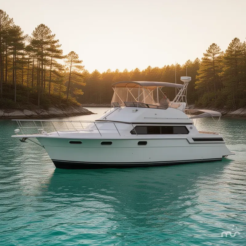 Slide: The Image of Carver Yachts 380 Santego 1989 - 2