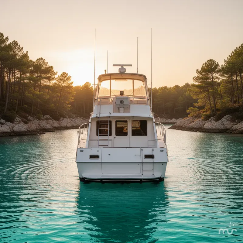 Slide: The Image of Carver Yachts 380 Santego 1989 - 3