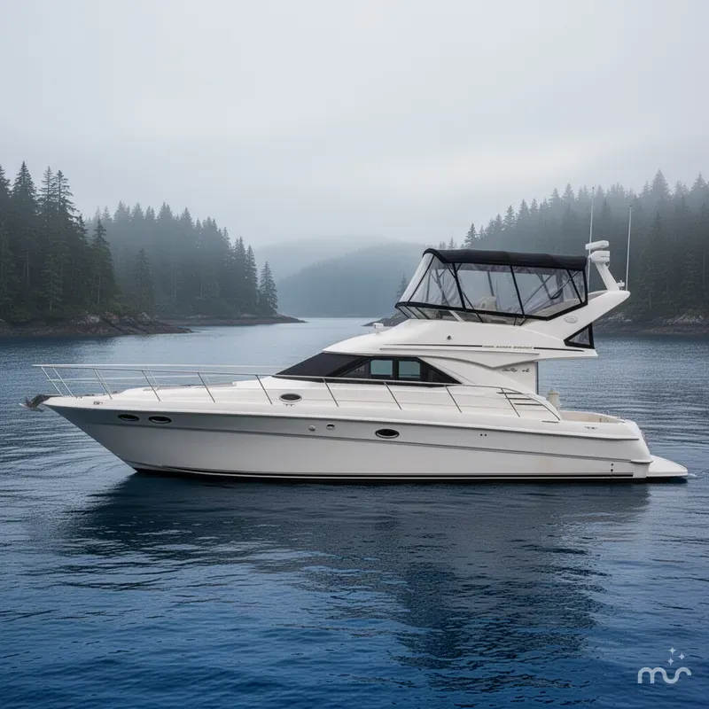 Slide: The Image of Sea Ray 400 Sedan Bridge 2000 - 2