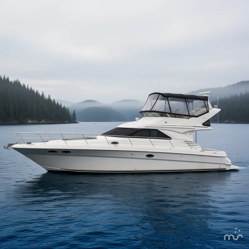 Slide: The Image of Sea Ray 400 Sedan Bridge 2000 - 4