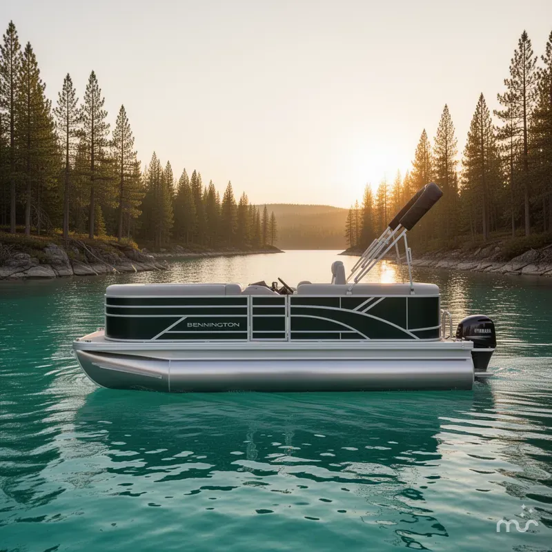Slide: The Image of Bennington 168 SL w/ Yamaha 40 Hp (On Order) ETA May 2026 - 2