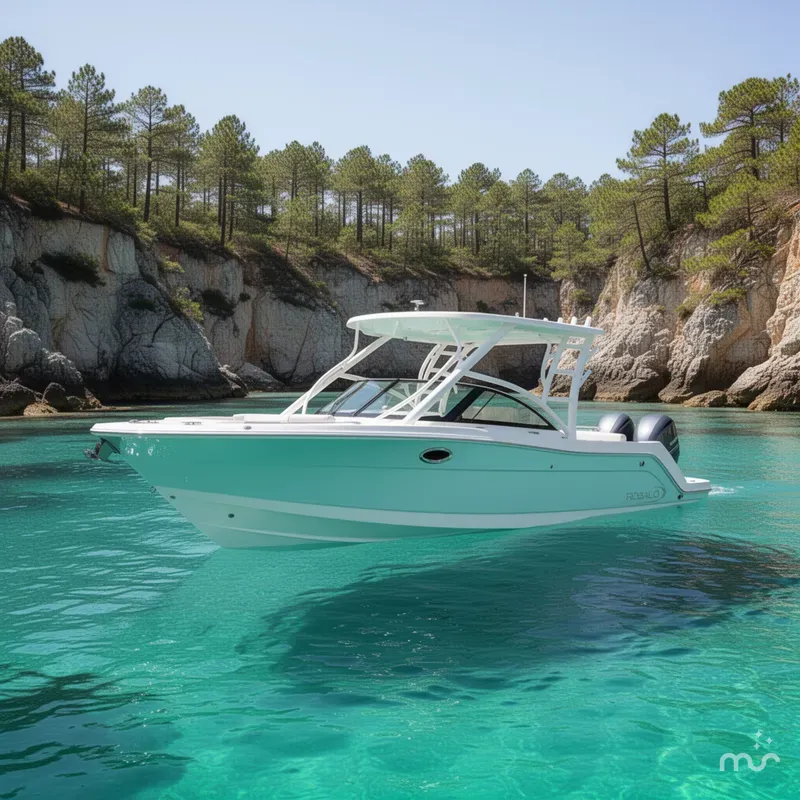 Slide: The Image of Robalo R317 Dual Console 2026 - 2
