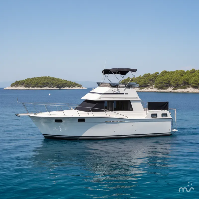 Slide: The Image of Carver Yachts 3207 Aft Cabin Motor Yacht 1985 - 2