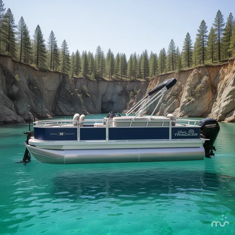Slide: The Image of Sun Tracker Bass Buggy 18 DLX 2026 - 2