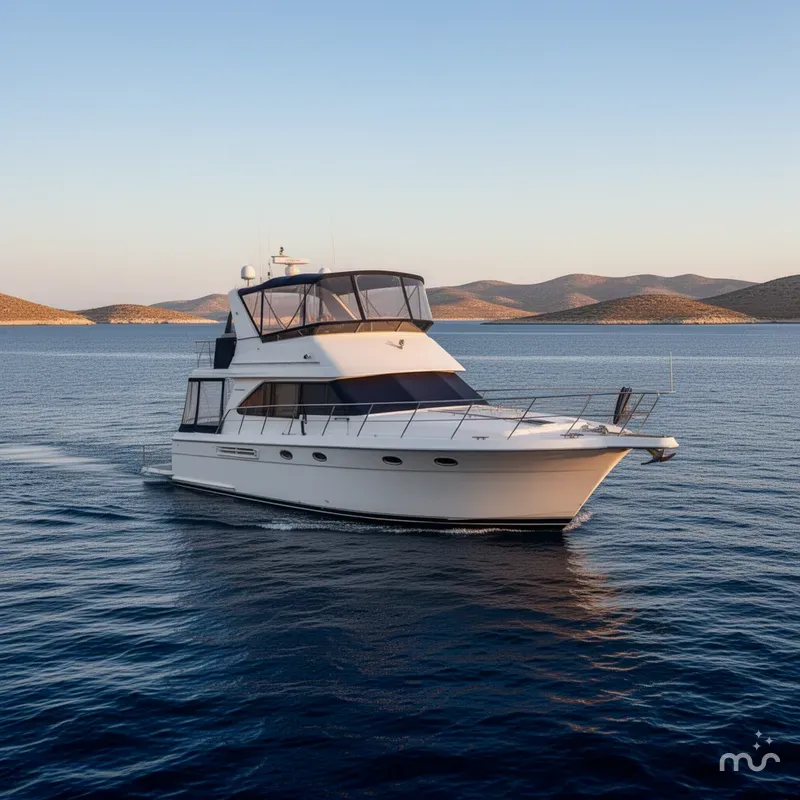 Slide: The Image of Carver Yachts 355 Aft Cabin Motor Yacht 1995 - 2