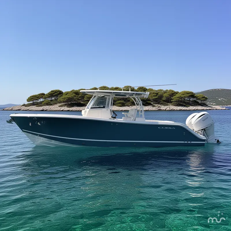 Slide: The Image of Cobia 350 Center Console 2026 - 2