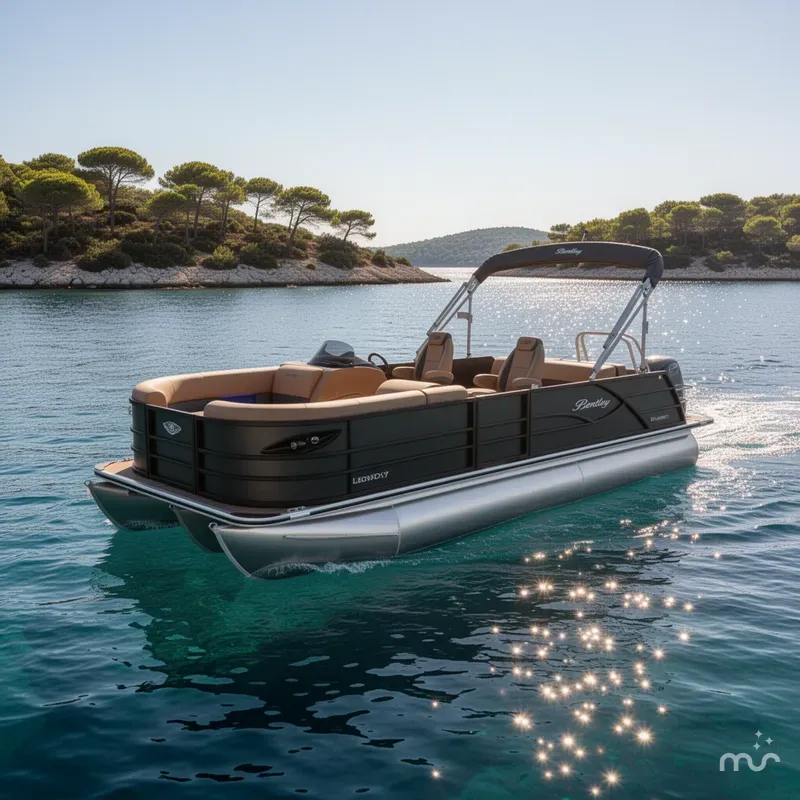 The Image of Bentley Pontoons Legacy 220 Swingback Pontoon & Honda 4-Stroke EFI 2026 - 0