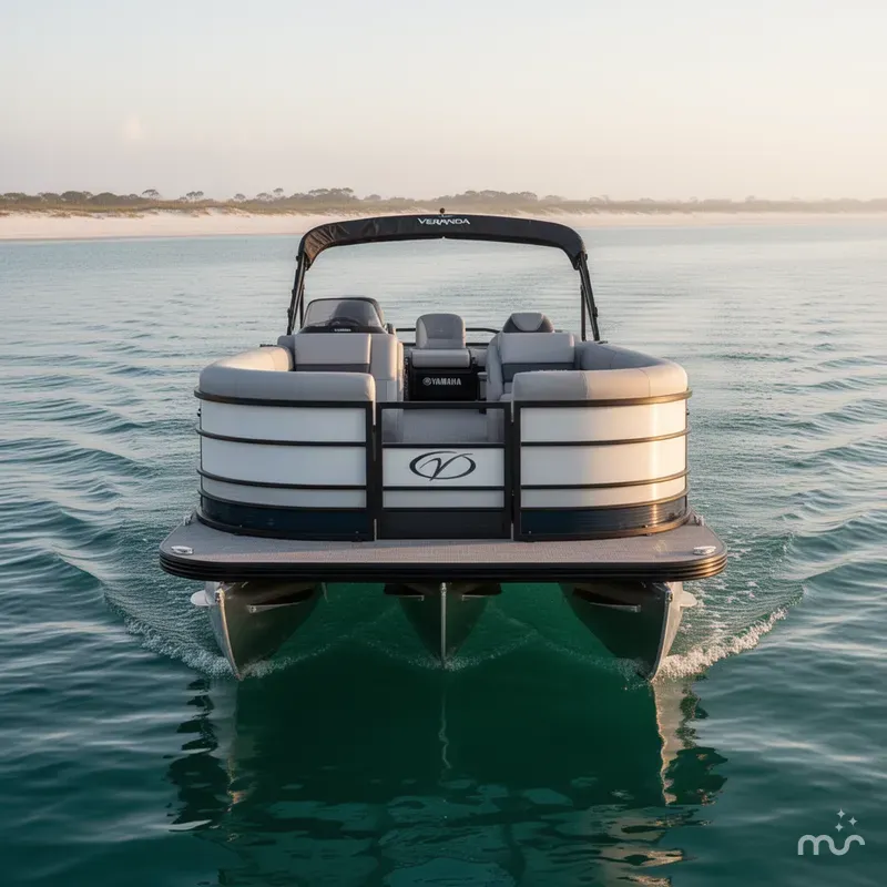Slide: The Image of Veranda Vista Series TRITOON 200HP YAMAHA 2026 - 1