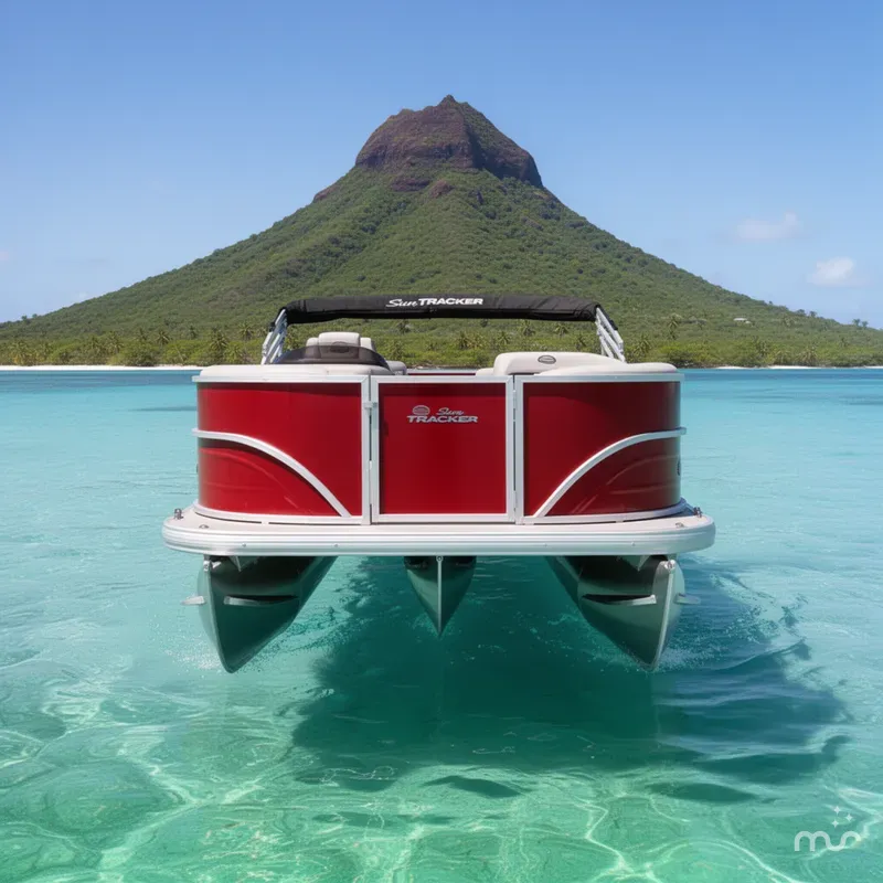 Slide: The Image of Sun Tracker Party Barge 18 DLX 2026 - 3