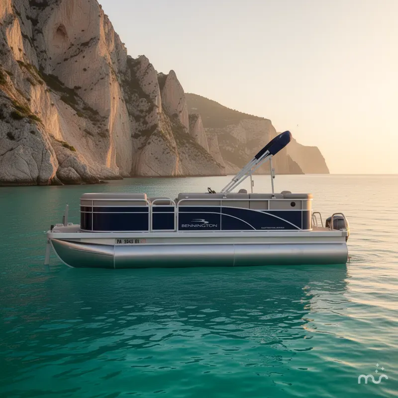 Slide: The Image of Bennington 20 SVL With Yamaha 25Hp & Tandem axle Trailer 2023 - 2